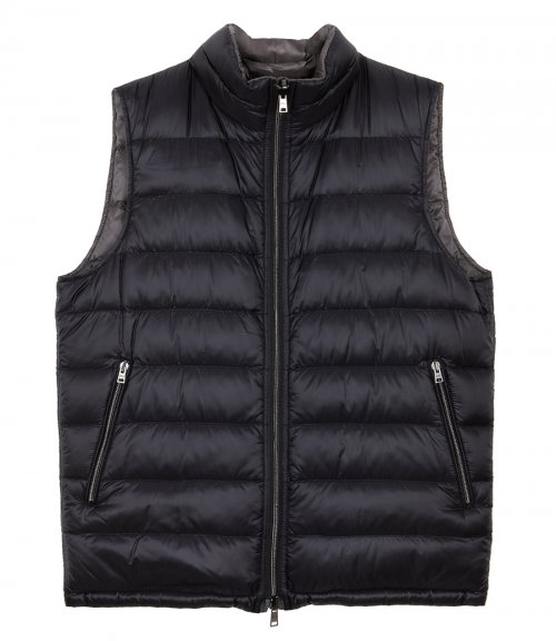 REVERSIBLE SLEEVELESS JACKET IN NYLON ULTRALIGHT