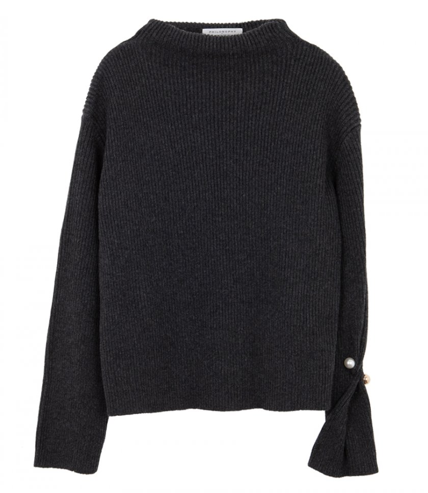 PHILOSOPHY DI LORENZO SERAFINI - SILK CASHMERE PULLOVER