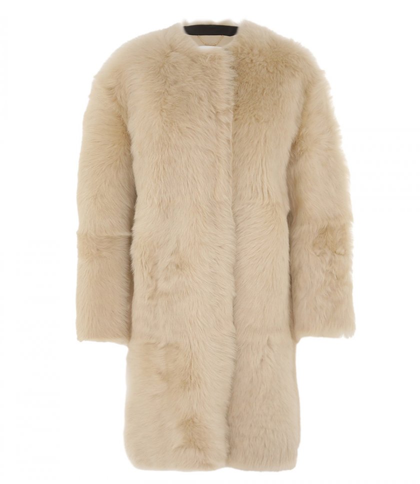 JUST IN - ILLUSTRATION SHEARLING COAT