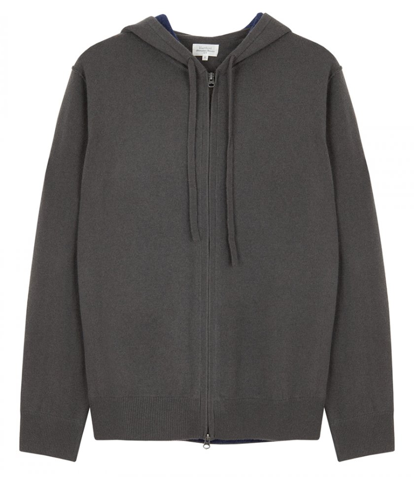 HARTFORD - WOOL & CASHMERE ZIP HOODIE