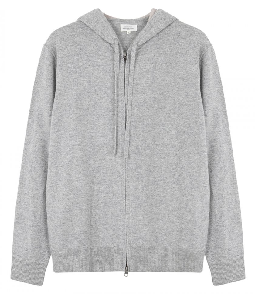 WOOL & CASHMERE ZIP HOODIE