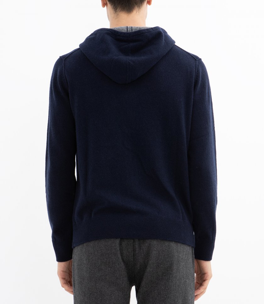 WOOL & CASHMERE ZIP HOODIE