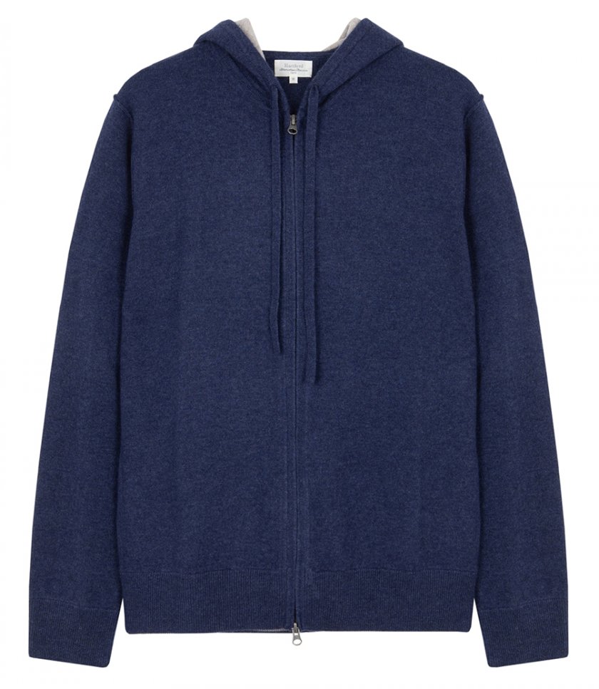 HARTFORD - WOOL & CASHMERE ZIP HOODIE