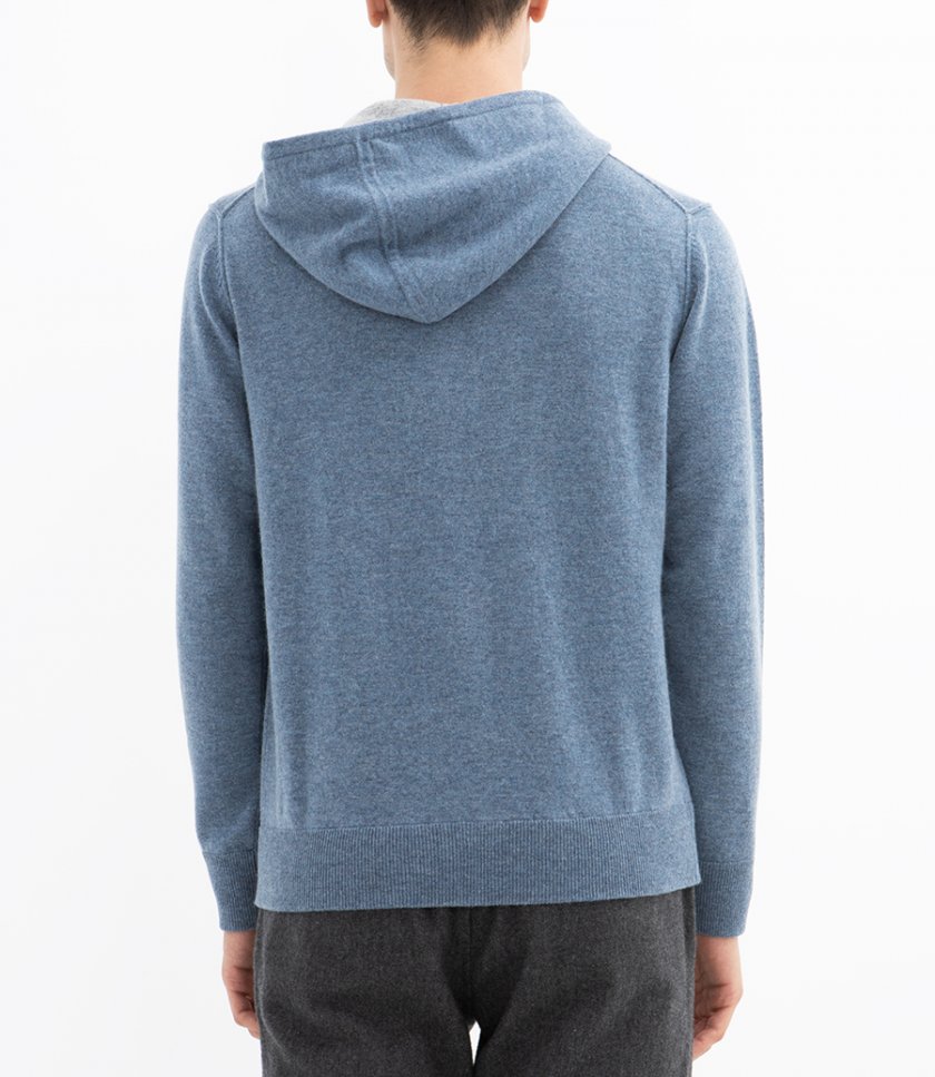 WOOL & CASHMERE ZIP HOODIE