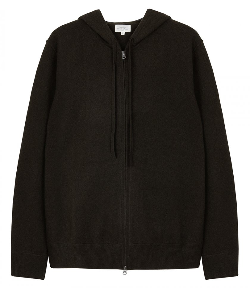 HOODIES - WOOL & CASHMERE ZIP HOODIE