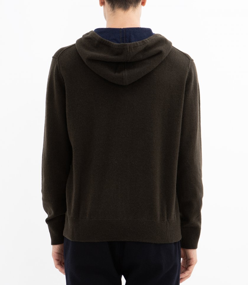 WOOL & CASHMERE ZIP HOODIE