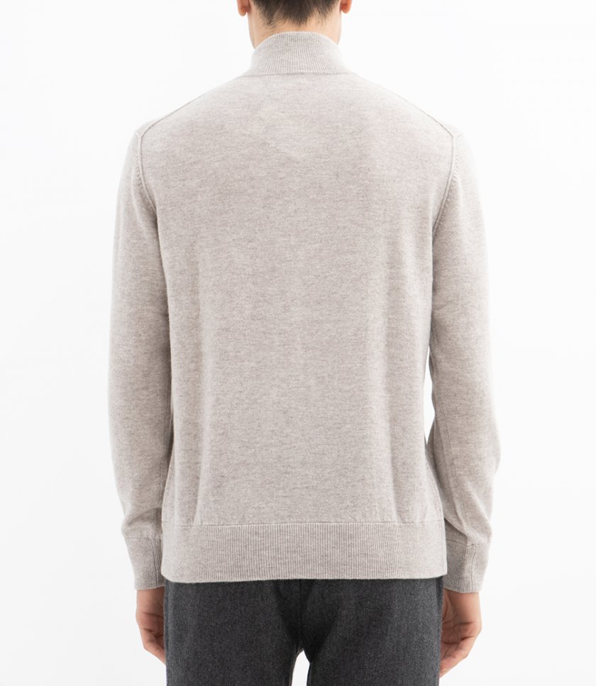 WOOL & CASHMERE TRUCKER SWEATER