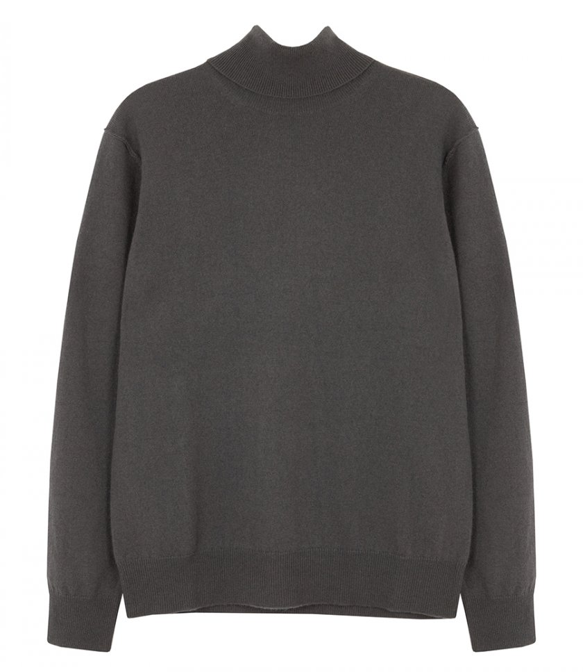 WOOL & CASHMERE ROLL NECK SWEATER