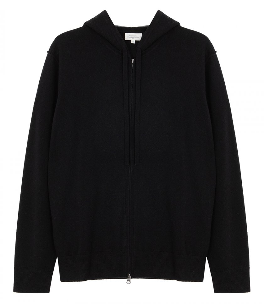 HOODIES - WOOL & CASHMERE ZIP HOODIE