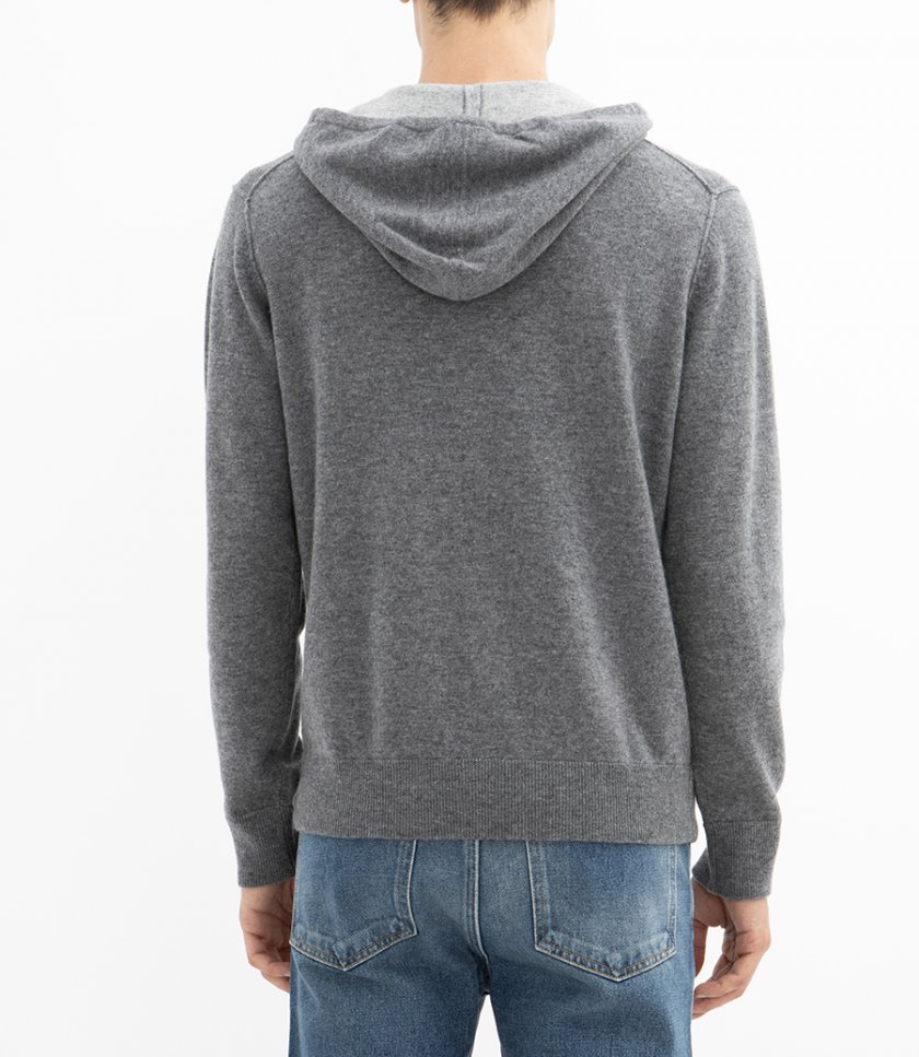 WOOL & CASHMERE ZIP HOODIE