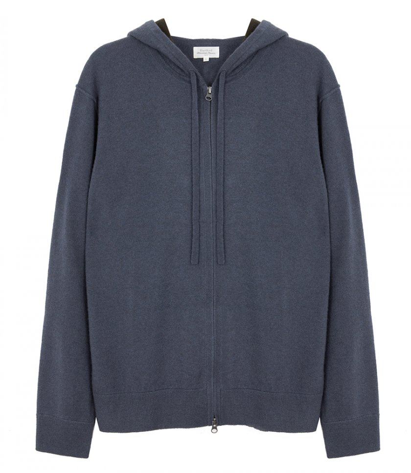 HOODIES - WOOL & CASHMERE ZIP HOODIE