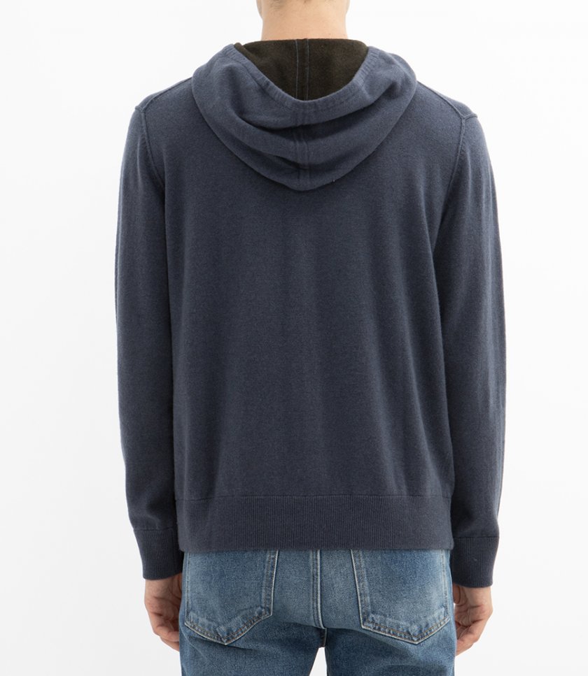 WOOL & CASHMERE ZIP HOODIE