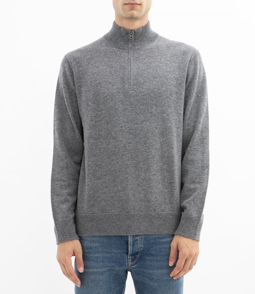 WOOL & CASHMERE TRUCKER SWEATER