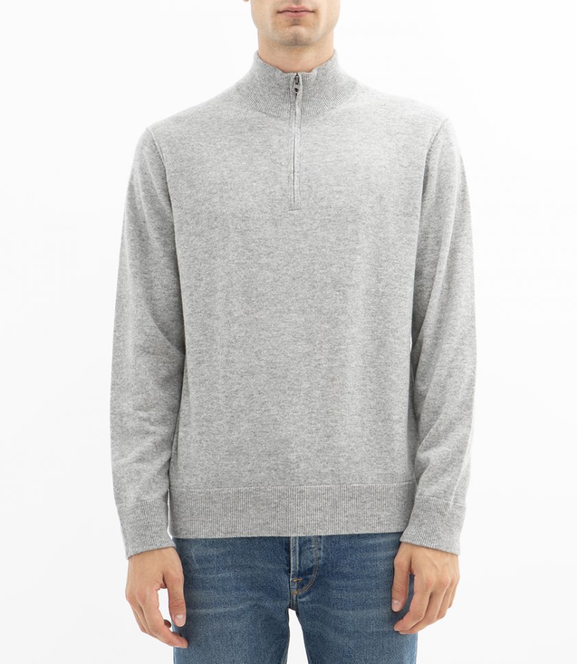 WOOL & CASHMERE TRUCKER SWEATER