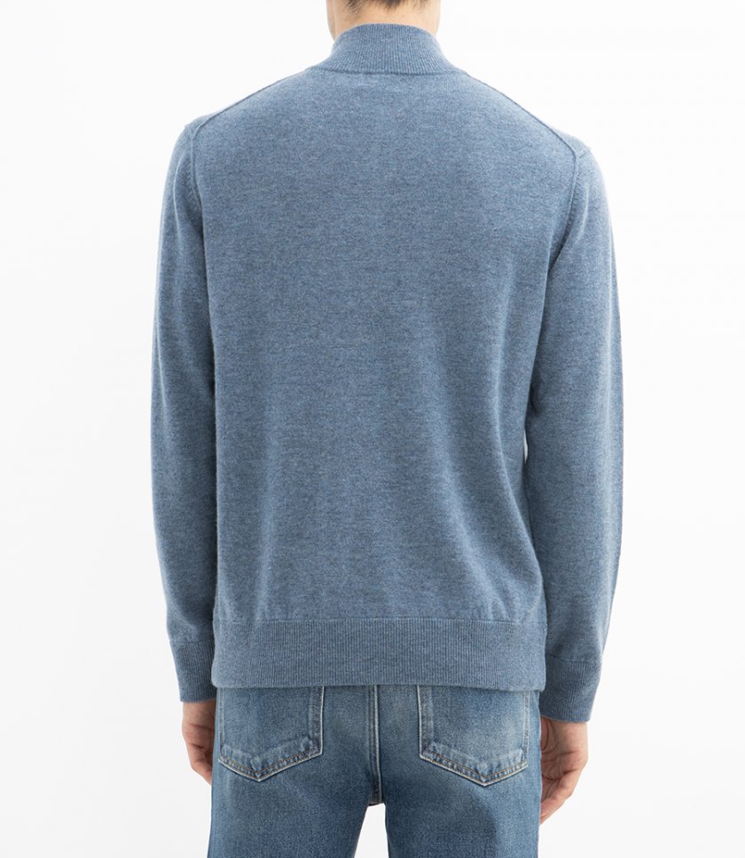 WOOL & CASHMERE TRUCKER SWEATER