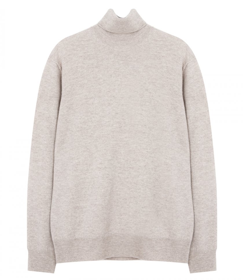 WOOL & CASHMERE ROLL NECK SWEATER