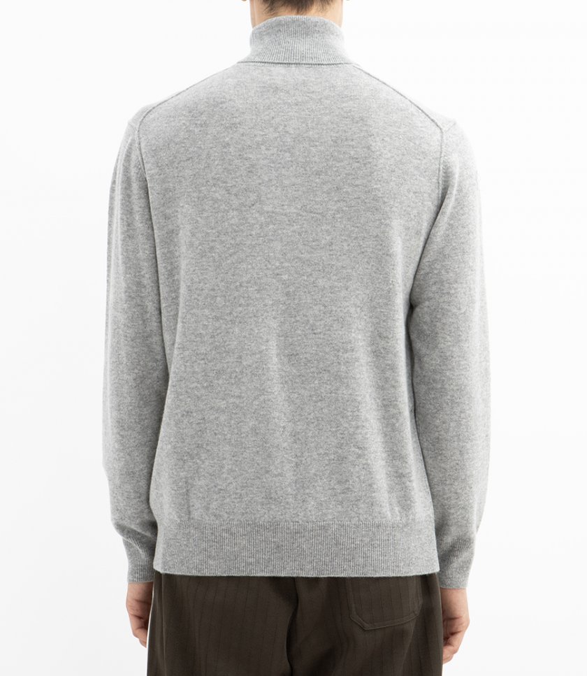 WOOL & CASHMERE ROLL NECK SWEATER