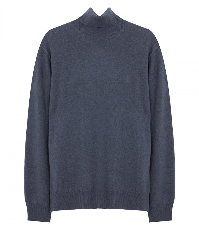 WOOL & CASHMERE ROLL NECK SWEATER