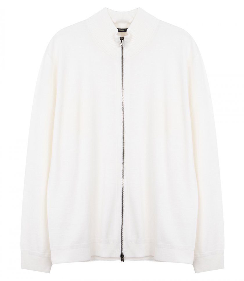 HERNO - BASIC ZIP CARDIGAN