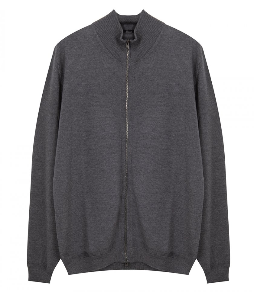 HERNO - BASIC ZIP CARDIGAN