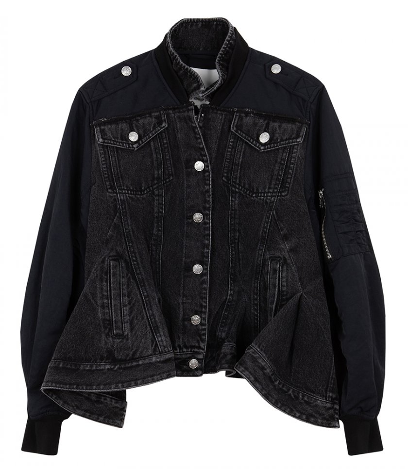 CLOTHES - HYBRID DENIM FLIGHT JACKET