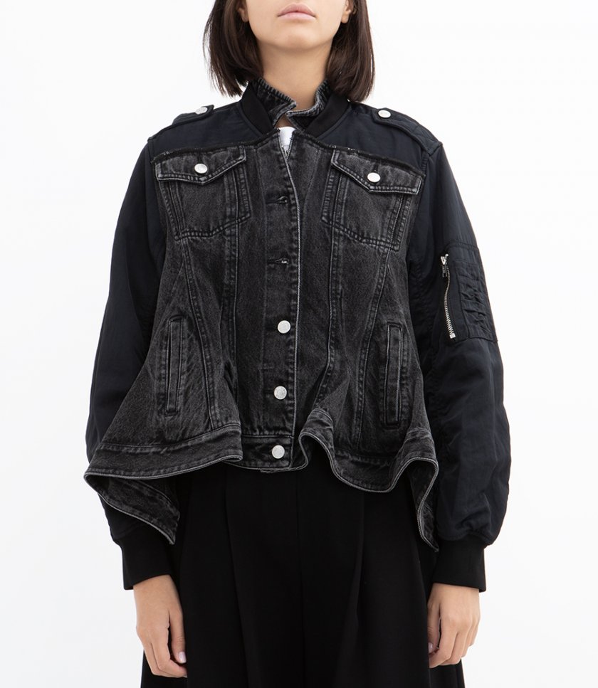 HYBRID DENIM FLIGHT JACKET