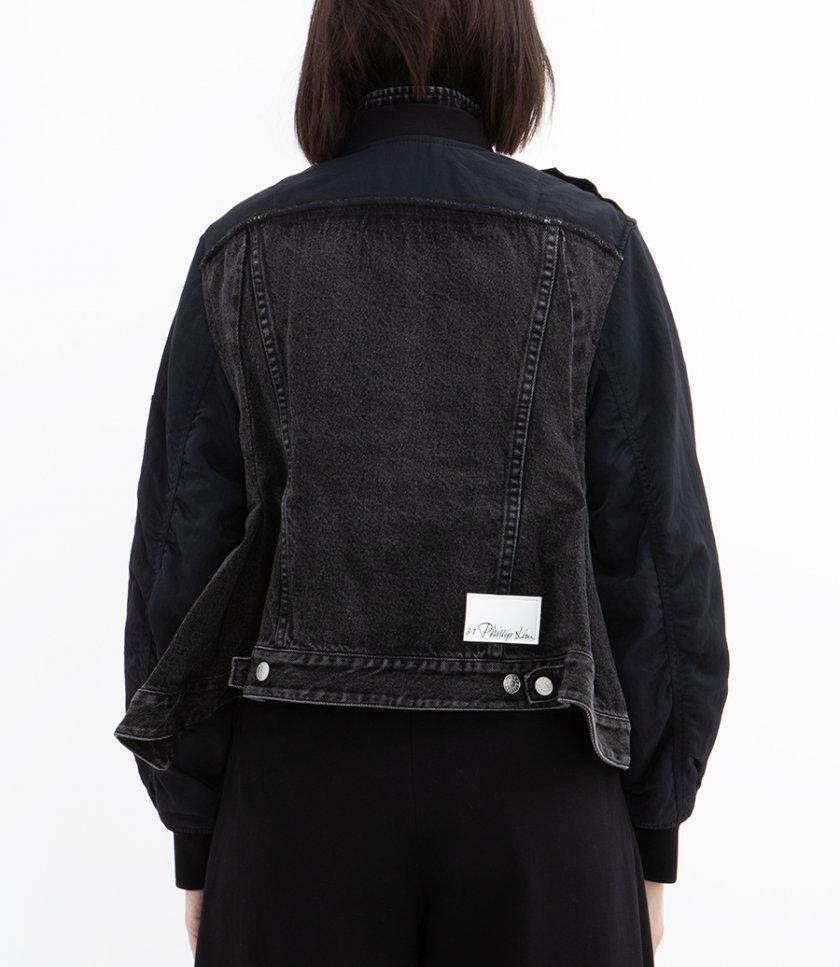 HYBRID DENIM FLIGHT JACKET