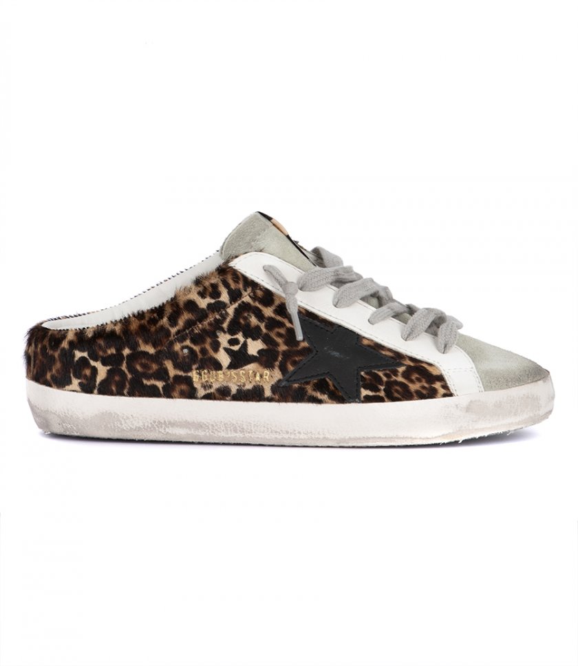 SHOES - LEOPARD HORSY SUPER-STAR SABOT