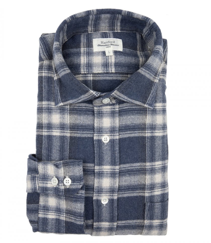 HARTFORD - PAUL FLANNEL CHECKED SHIRT