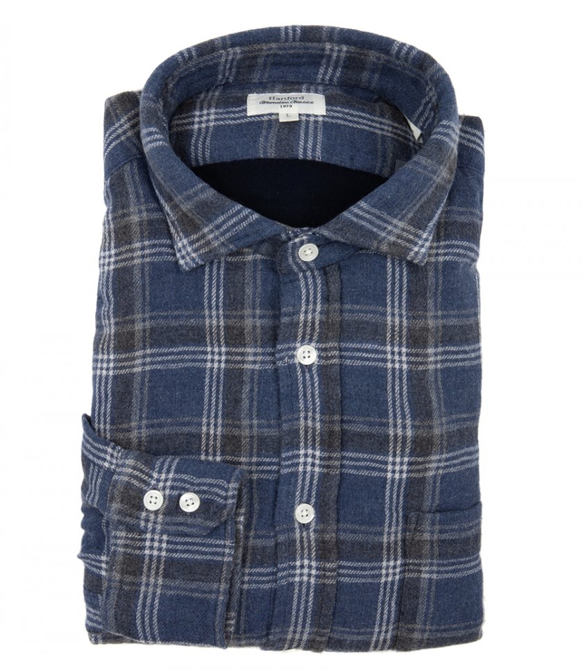 HARTFORD - PAUL CHECKED FLANNEL SHIRT