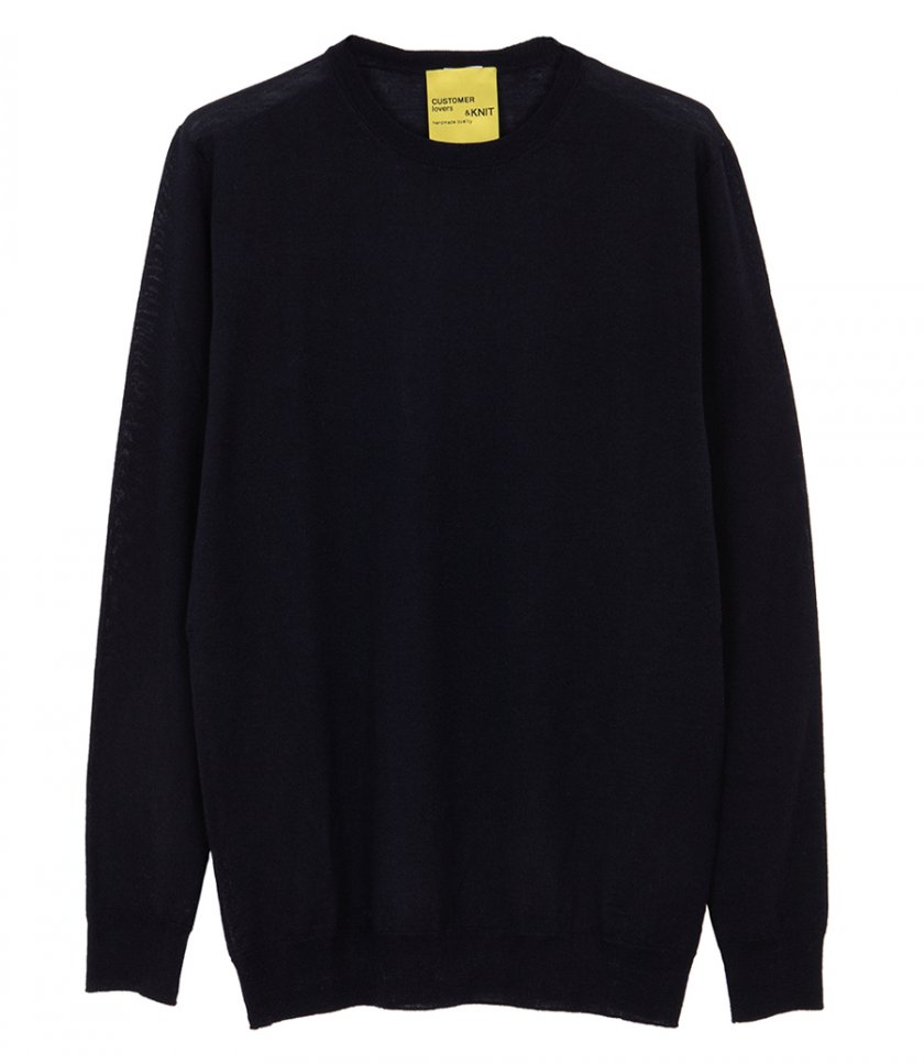 BF KNITWEAR - CREW CASHMERE SWEATER