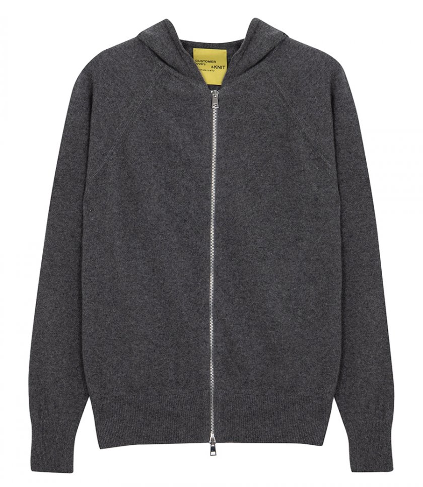 CASHMERE ZIP HOODIE