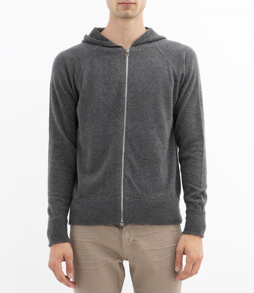 CASHMERE ZIP HOODIE