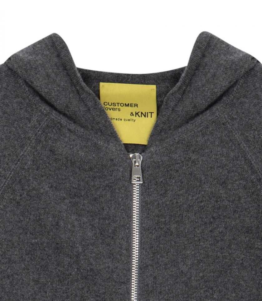 CASHMERE ZIP HOODIE