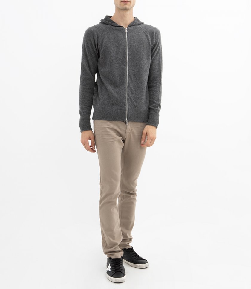 CASHMERE ZIP HOODIE