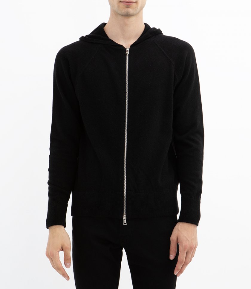 CASHMERE ZIP HOODIE