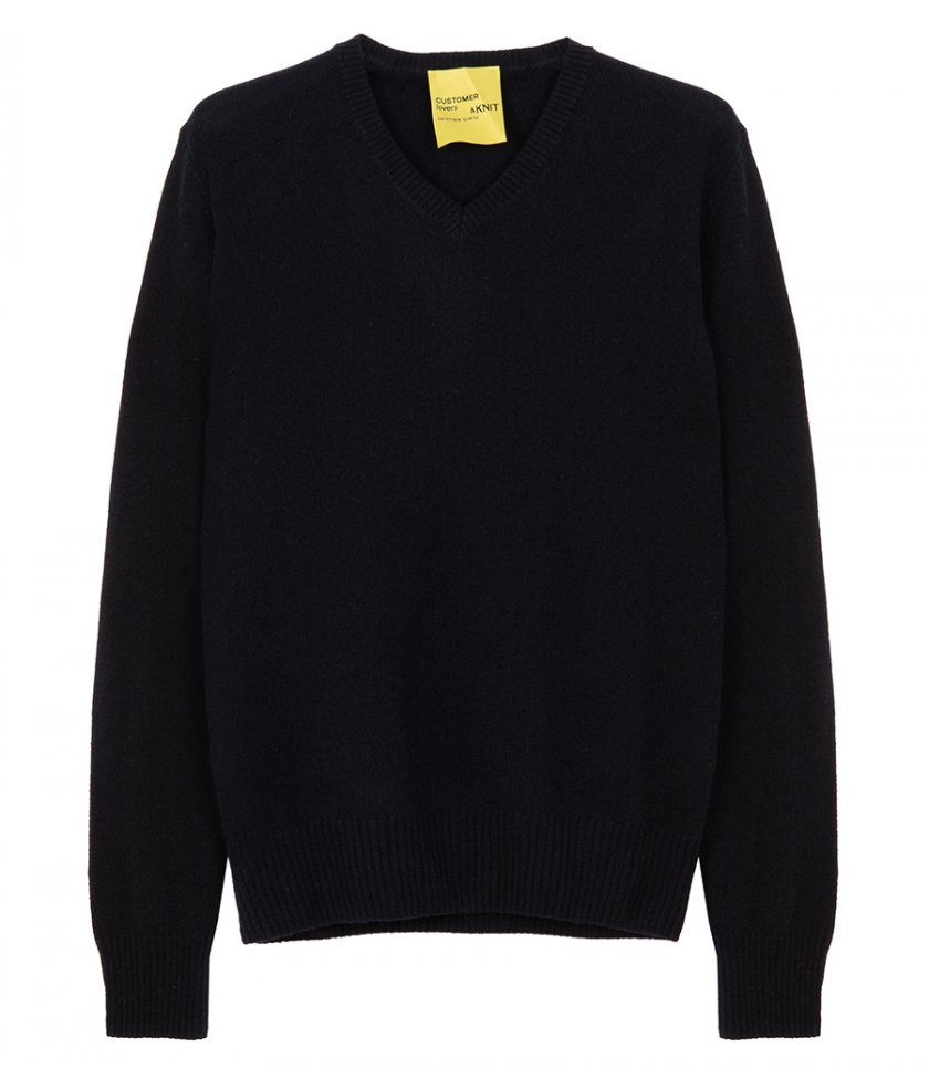 BF KNITWEAR - CASHMERE V NECK SWEATER