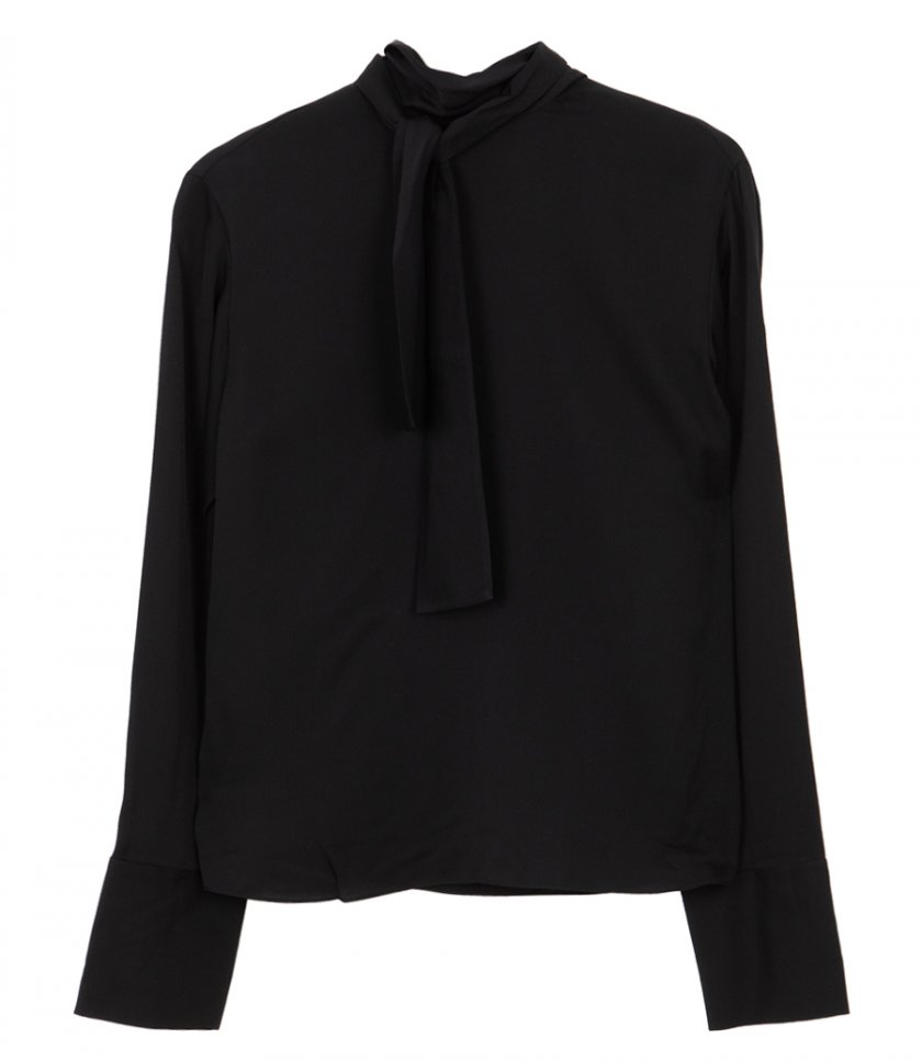 JUST IN - TIE-NECK BLOUSE IN SILK GEORGETTE