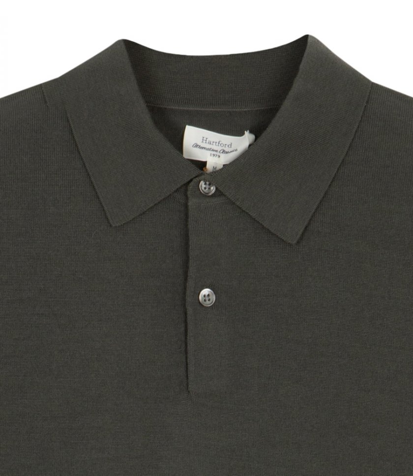 MERINO POLO PULLOVER