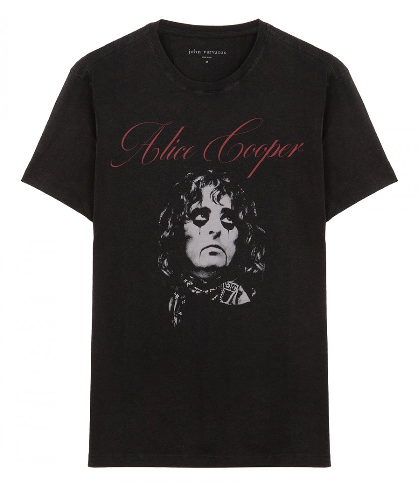 JUST IN - SS CREW TEE ALICE COOPER SCRIPT