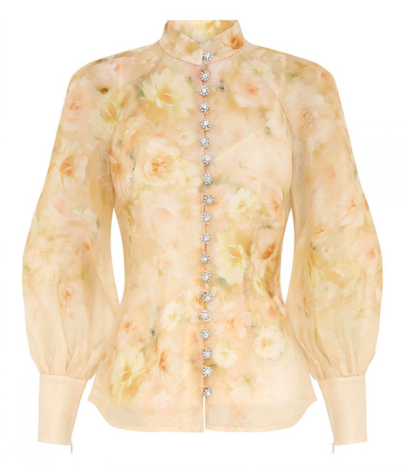 JUST IN - CRUSH BUTTONED BLOUSE