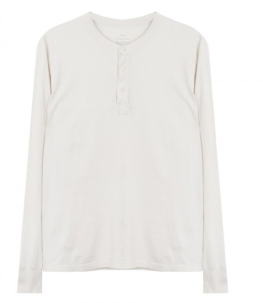 T-SHIRTS - LS SUPIMA JERSEY HENLEY