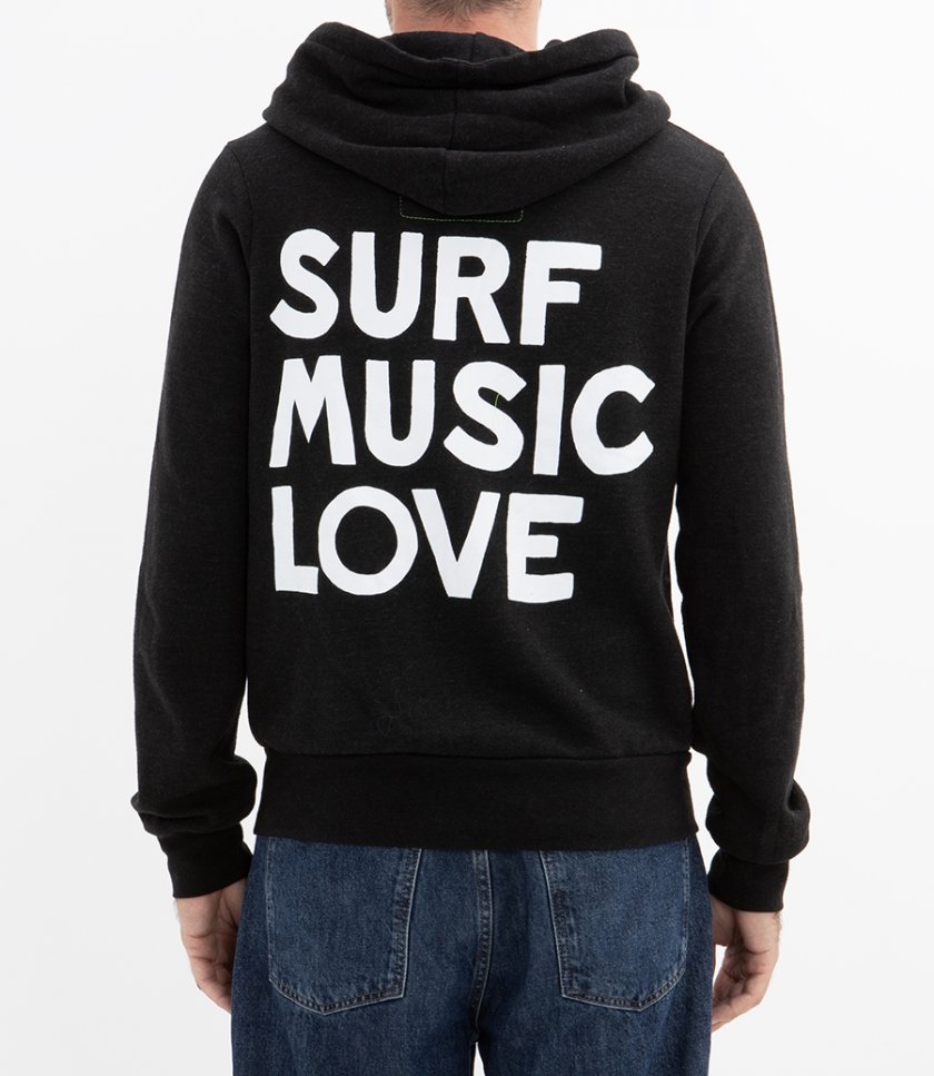 SURF MUSIC LOVE ZIP HOODIE