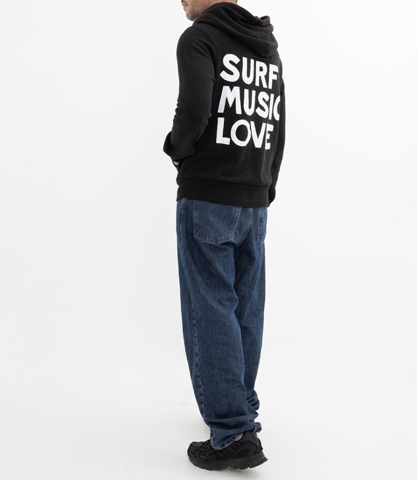 SURF MUSIC LOVE ZIP HOODIE