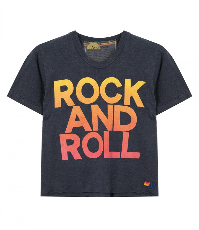 T-SHIRTS - ROCK N ROLL FADE BOYFRIEND TEE