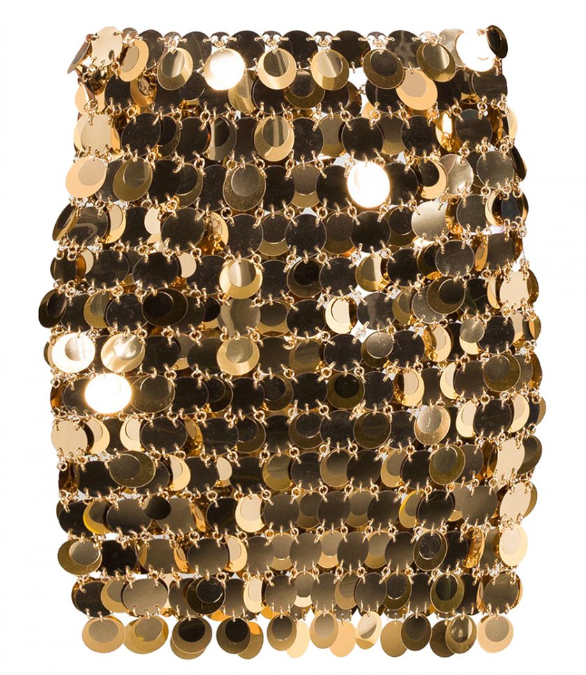 THE GOLD SPARKLE DISCS SKIRT