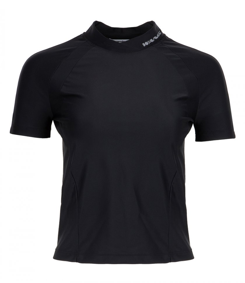 TOPS - RASHGUARD MOCK NECK TOP