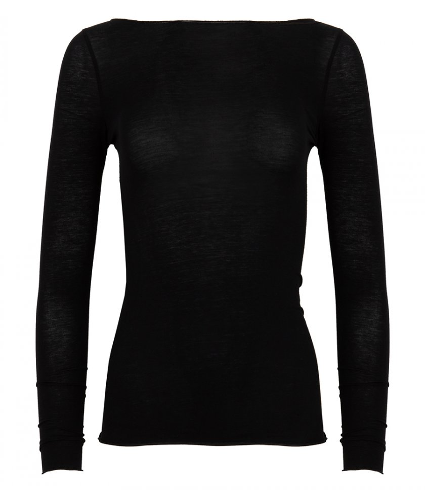 TOPS - BOATNECK LONG SLEEVE T-SHIRT