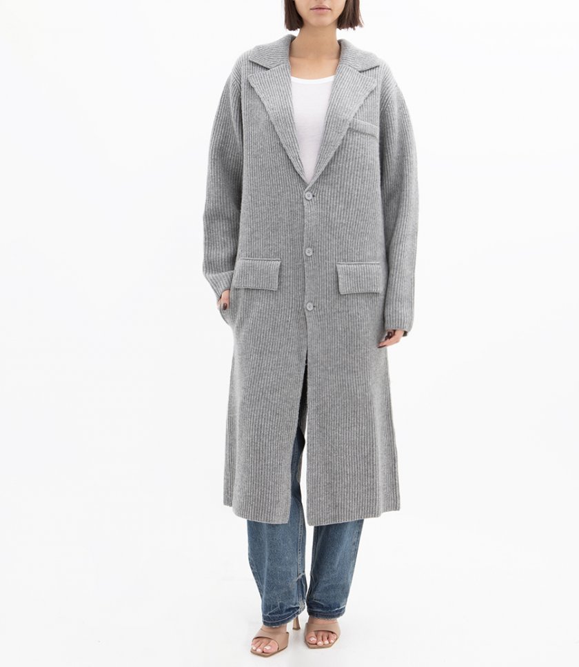 KNIT TRENCH COAT