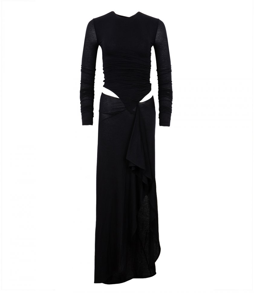 THE ATTICO - MIDI DRESS JERSEY CASHMERE